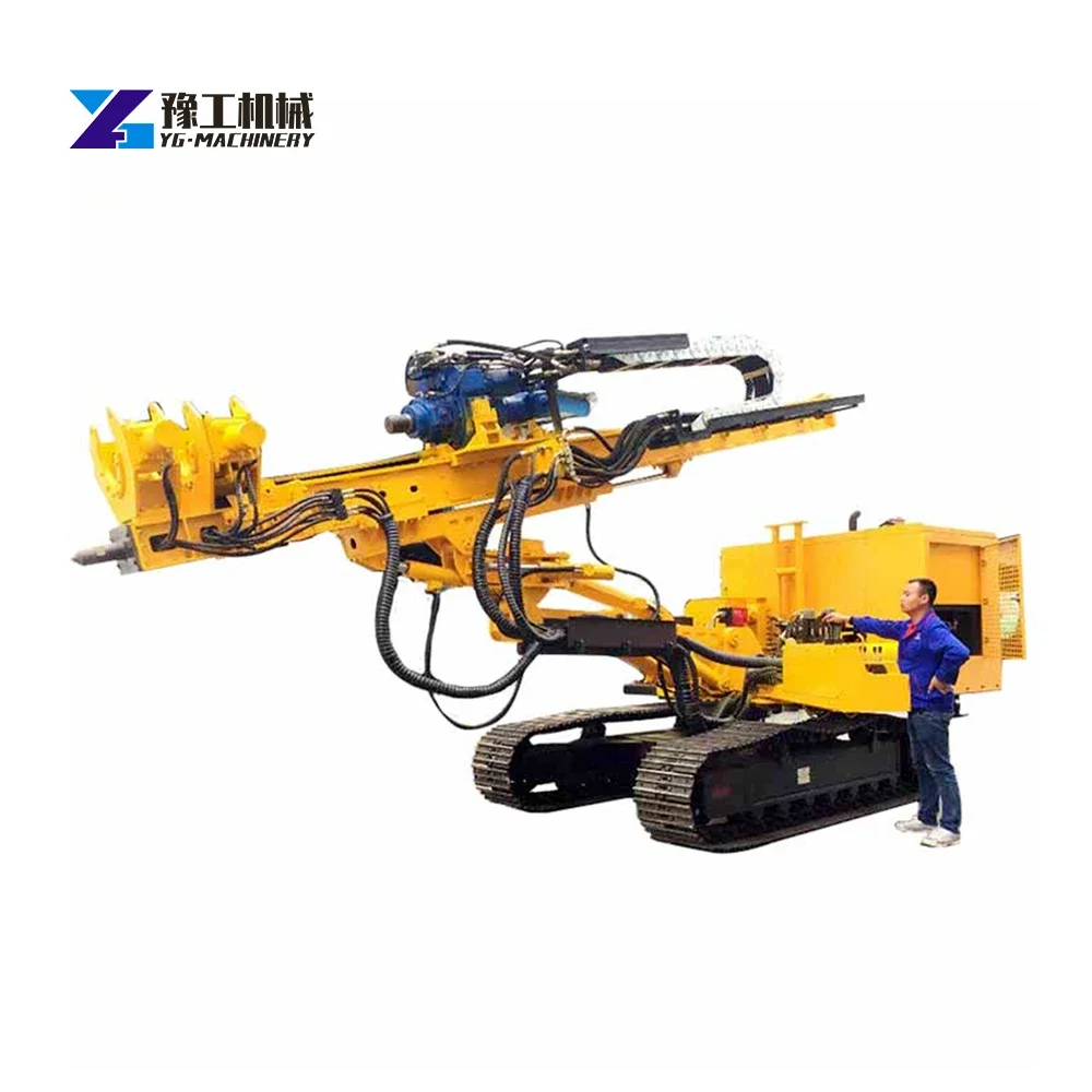 Crawler Rotary Rc Dth Drilling Rig Rock Dth Hown The Hole Drilling Rig