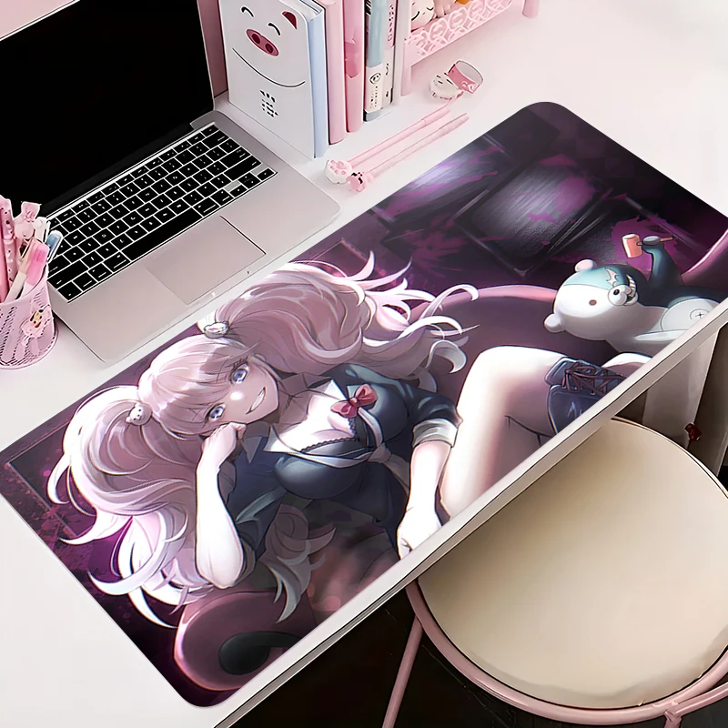 

Mouse Pad Office PC Accessories Keyboard Mat Anime Pattern Anti-slip Rubber Mousepad D-danganronpa Junko Enoshima Gamer Desk Mat