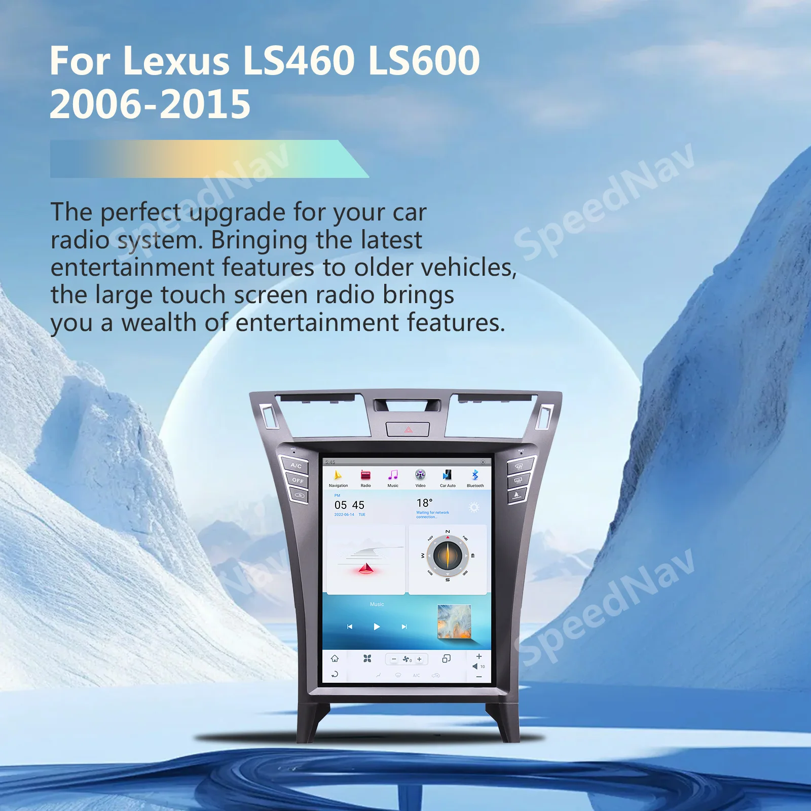 Car Automotive Multimedia Player For Lexus LS460 LS600 2006-2015 Android Radio Carplay Audio Stereo Screen Intelligent Head Unit