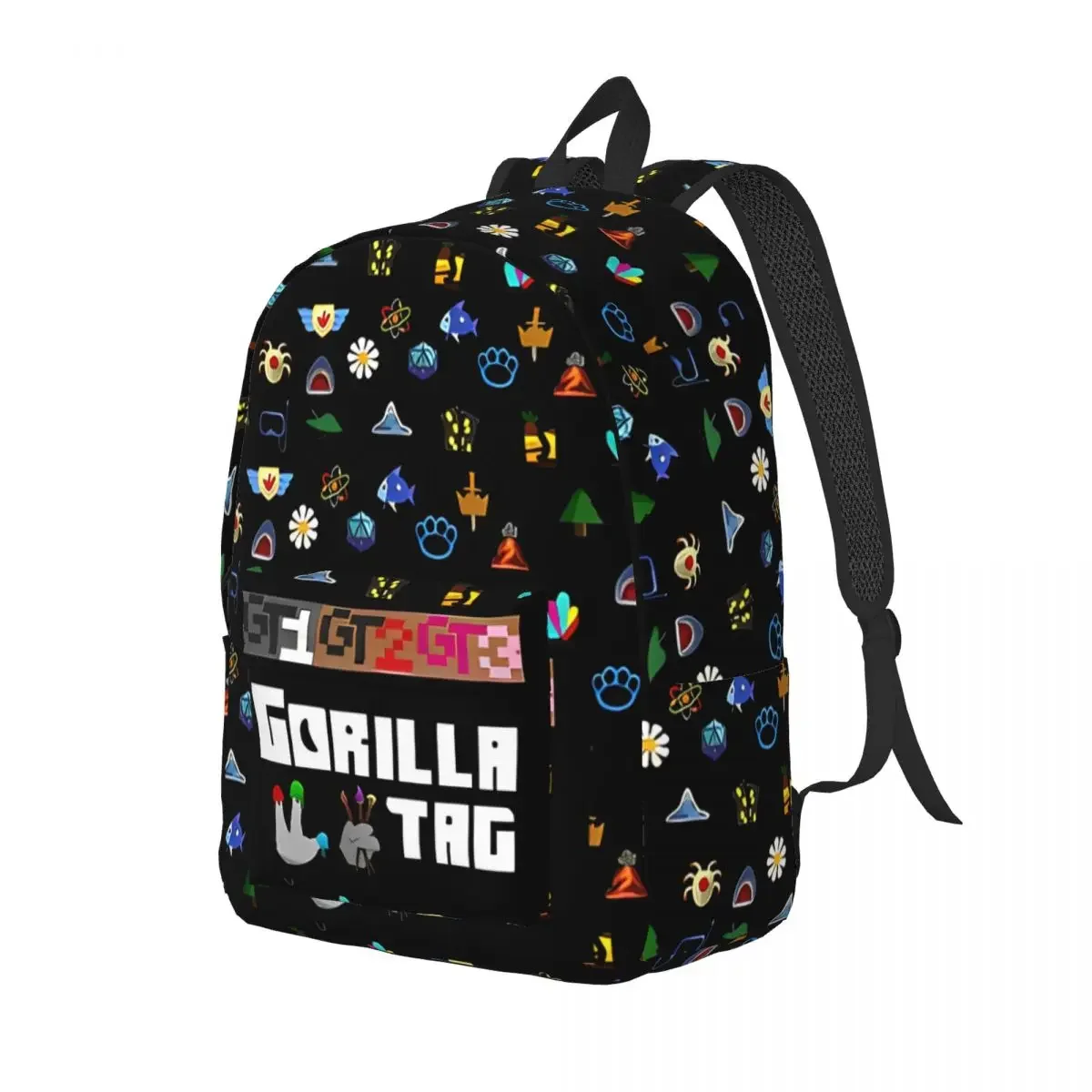 

Gorilla Tag VR Gamer Gaming Backpack Boy Girl Kids Student School Bookbag Hot Games Canvas Daypack Preschool Kindergarten Bag