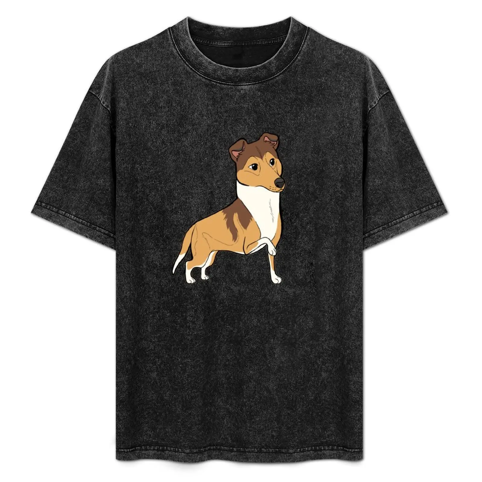 

SMOOTH COLLIE (sable) - chibi T-Shirt street wear new edition slim fit t shirts for men