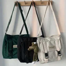 Bolsos de hombro de gran capacidad para mujer, bolsos cruzados impermeables de nailon, a la moda, para estudiantes