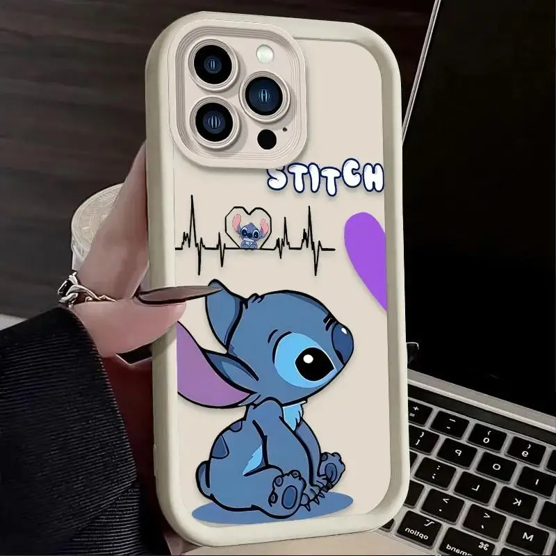 Disney Stitch Angel Couple Love Case For Honor 200 Magic 6 Pro 90 10 Lite Huawei P40 Lite Nova 11 5t Y90 Y61 Cover Funda Si