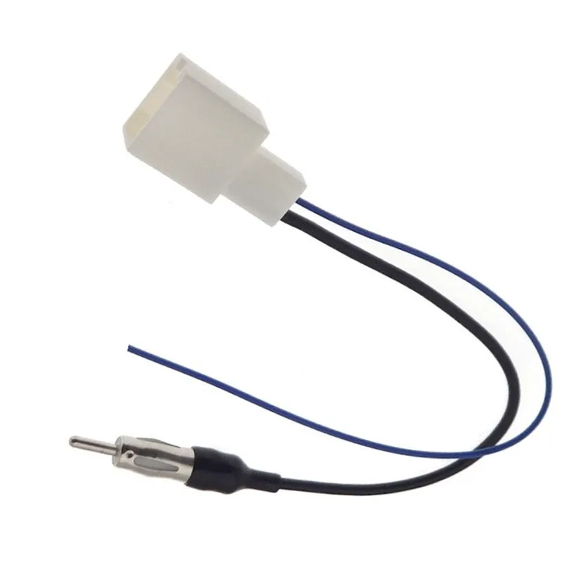 2pcs Car Radio Stereo CD Changer Antenna Female/Male Plug Cable Adaptor for Toyota Crown Land Cruiser Prado