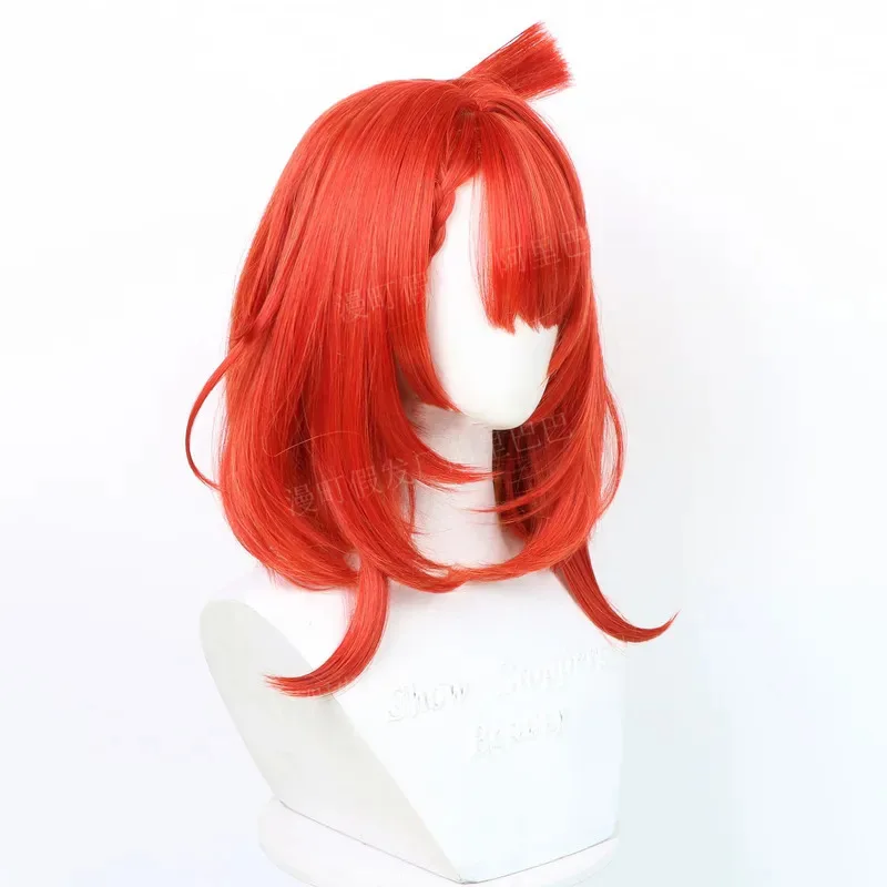

2025 aaa Game Honkai Star Rail Tribbie Trianne Trinnon Cosplay Wig Short Red Hair Heat Resistant Women Girls Tribios Amphoreus