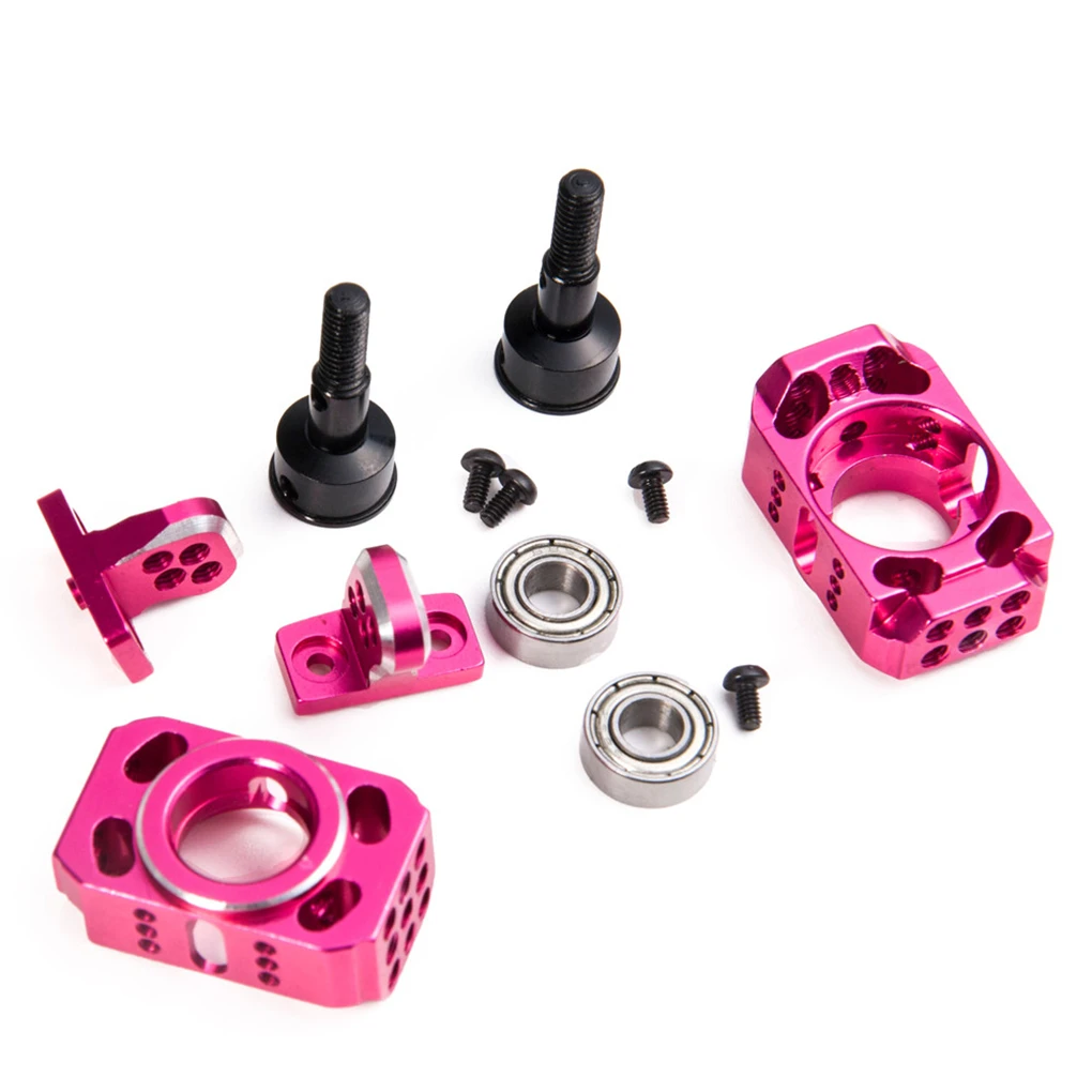 Aluminum Alloy 1/10 Steering Hub Carrier RC Upgrade Part Durable Steering Block For D4 RWD RC Car Part