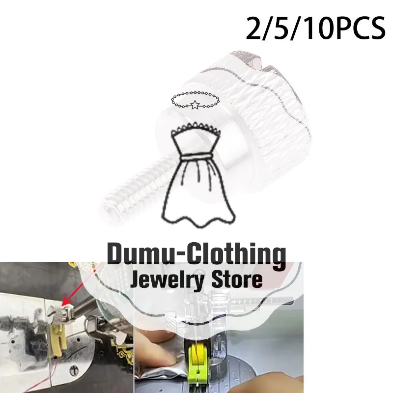 Quick Hand-Tightening Presser Foot Screw For Computerized Flat Sewing Machines And Old-Style Pedal Sewing Machines