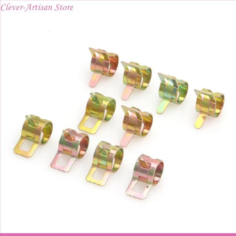 E06b 10x 10mm 0,39 Pouces Attacte à Ressort eau tuyau d'Rosage Tube Зажимная крепежная установка