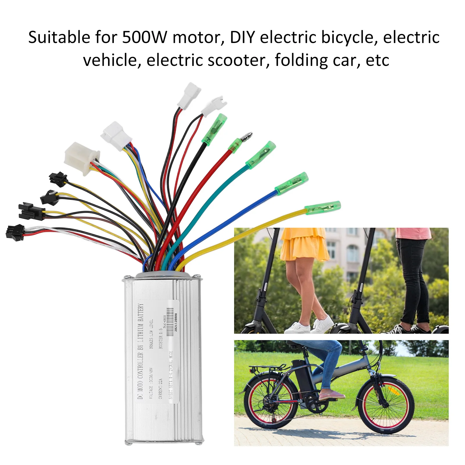

Electric Bike Controller Kit Durable 22A Common Controller 36V 48V with LCD S900 Panel Easy Using High Quality for 500W Motor