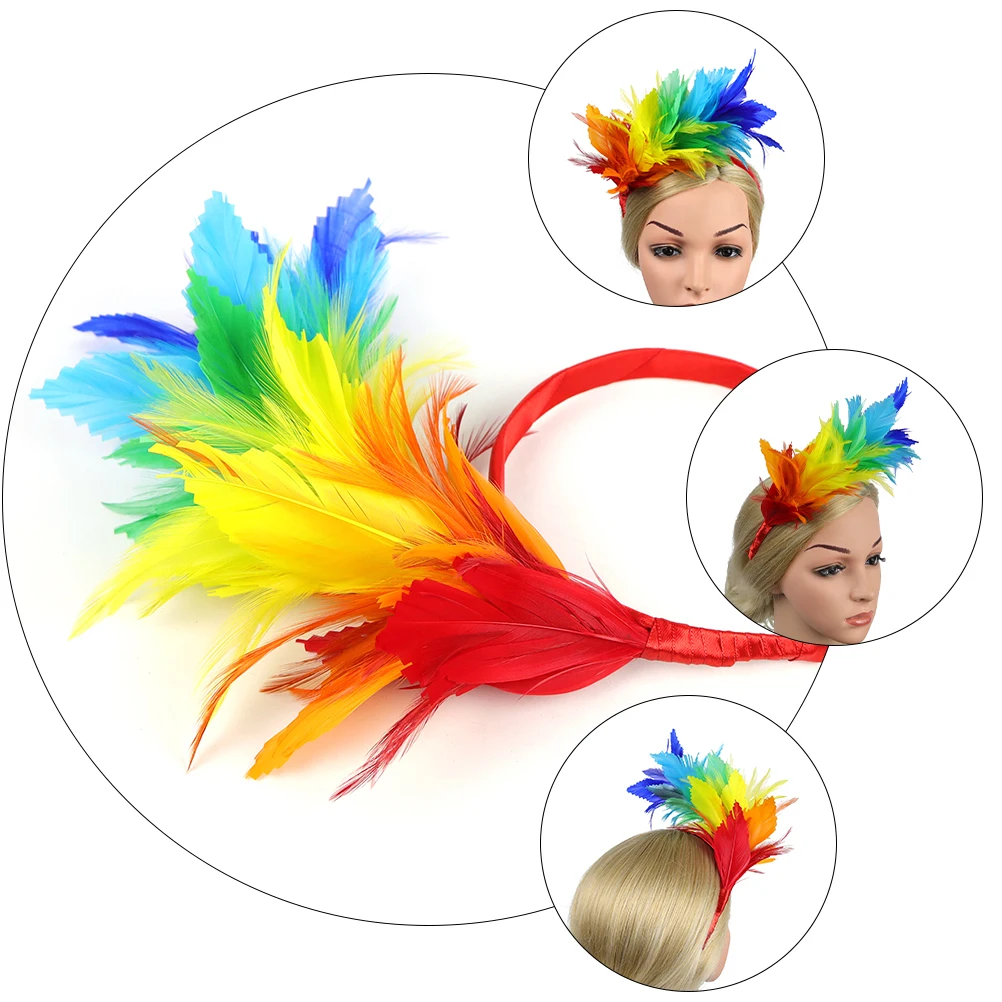 

Colorful s Graceful Headdress Festival Hair Accessories Elegant Hoops Ladies Chic Holiday Design Headb Party