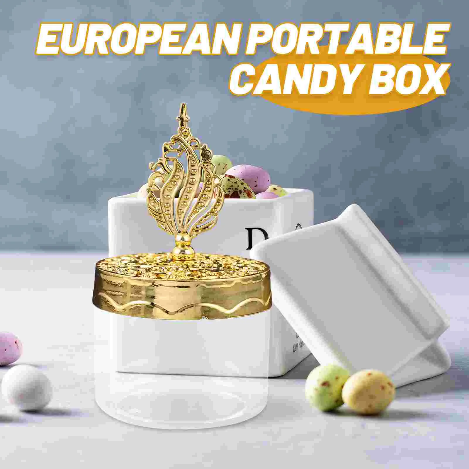 12 Pcs European Candy Box Chic Snacks Boxes Party Packing Treat Small Containers Bridesmaid Proposal Favor Clothing for Gifts