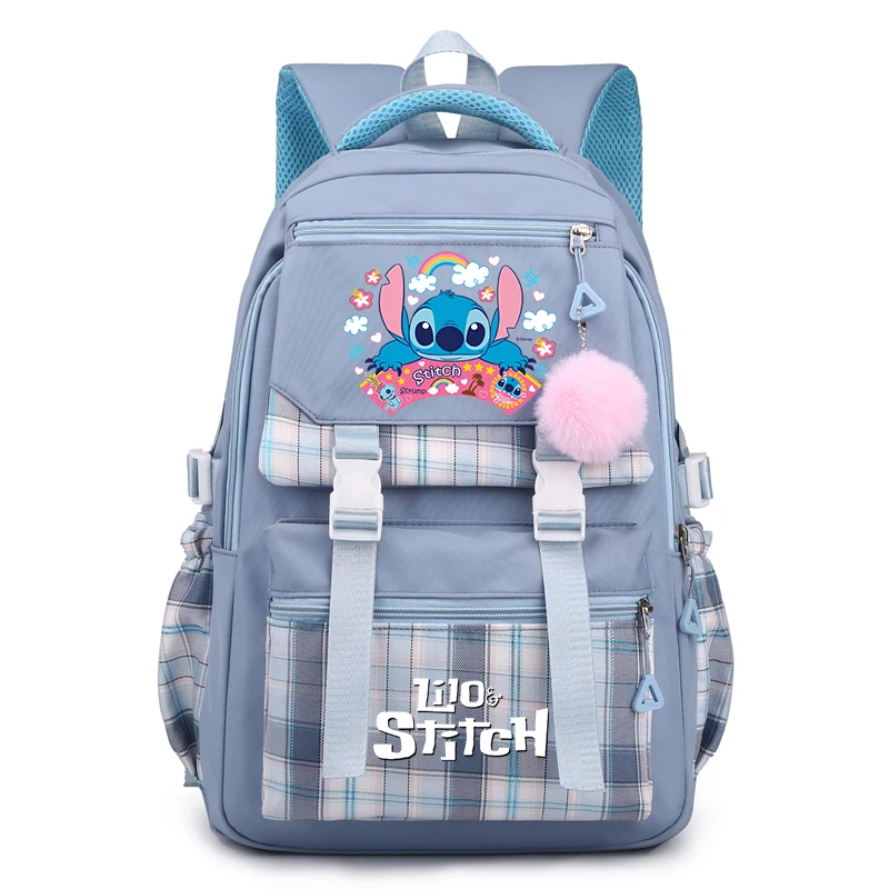 Disney Lilo plecak z motywem Stitch dla uczennicy plecaka z powrotem do szkoły podróżniczej nastolatek Bookbag plecak sportowy kreskówki