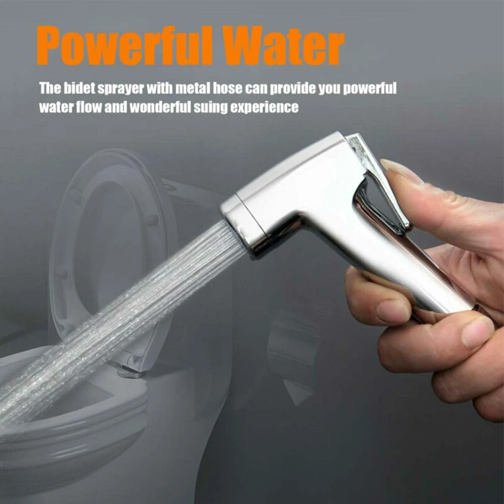 Bidet Sprayer Set Hand-held Nozzle Bathroom Toilet Hand-held Nozzle Set Watering Flower Bidet Sprayer Non-slip Handle