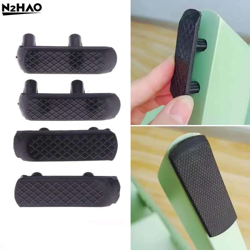 2/4Pcs Black Child Growth Chair Non-slip Foot Pad Universal For Stoke Accessories Baby Dining Table Leg Gasket
