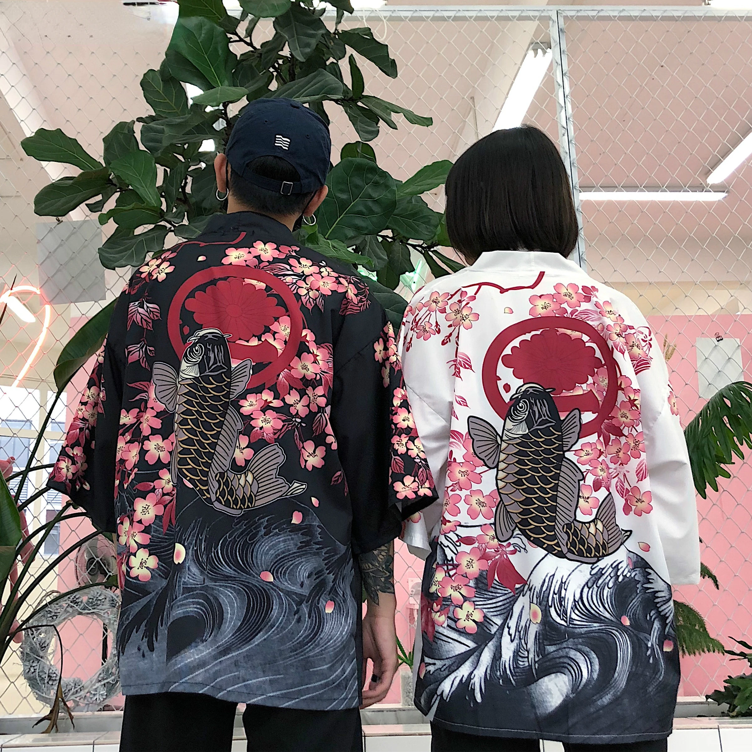 

Sunscreen Japanese Kimonos Thin Loose Summer Men Women Traditional Cardigan Retro Haori Yukata Asia Streetwear Harajuku Kimono