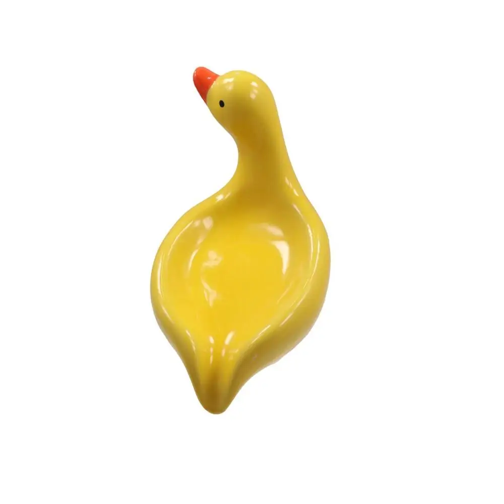 

Самоотводящаяся мыльница в форме утки: без стоячей воды, сохраняет мыло сухим, нескользящая, милая керамическая мыльница для дома