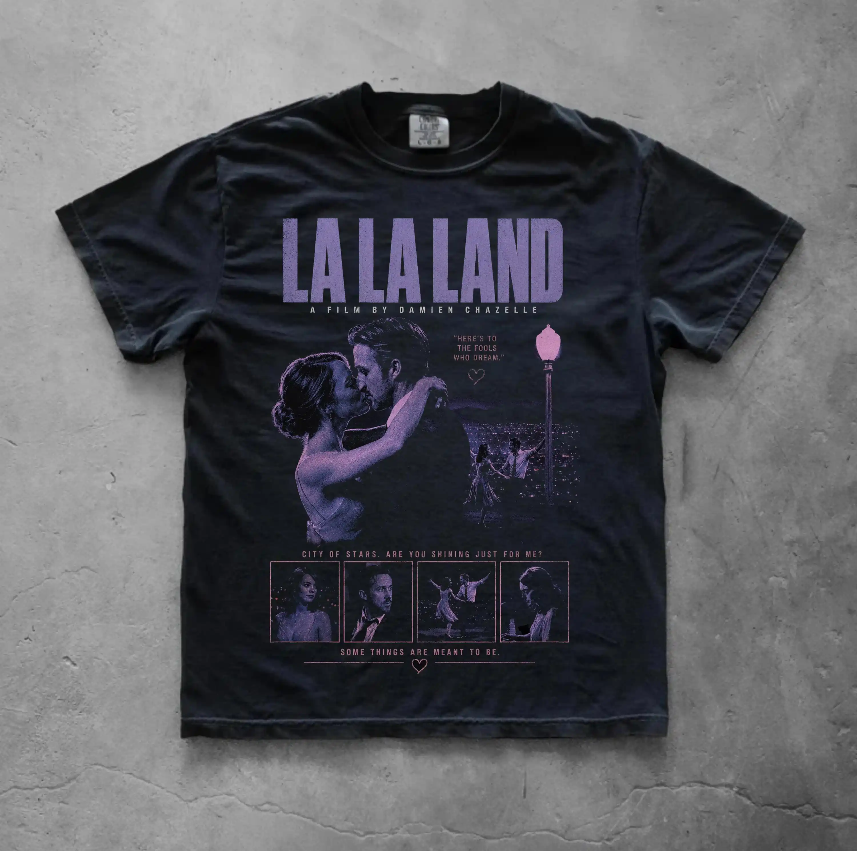 La La Land Movie Poster T-shirt | Vintage Film Poster Tee