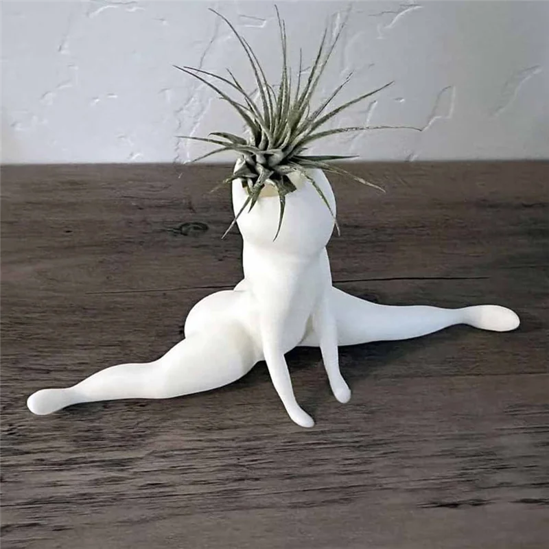 ABMR-Ghost Flowerpot Ornaments Home Spoof Potted Resin Crafts Window TV Cabinet Bedroom Courtyard Decorations Durable Easy To Us