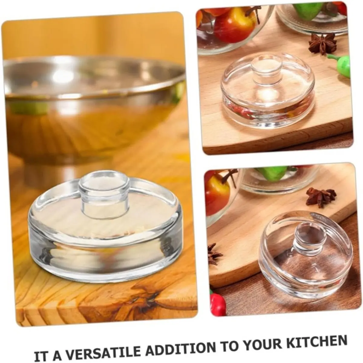 9 Pack Glass Fermentation Weights with Handle for Wide Mouth Jars Heavy Pickling Weights