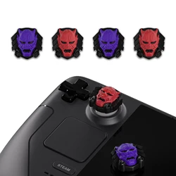 PlayVital Thumb Grip Caps for Steam Deck LCD & OLED, Thumbsticks Grips for PS Portal Remote Player - Oni Demons