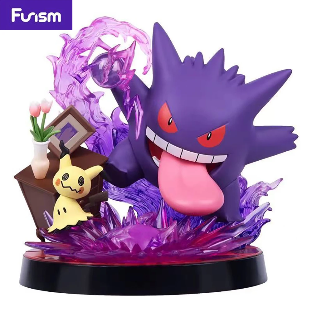 

New In Stock Original Funism Pokemon Series Gengar Mimikyu 138Mm Cartoon Anime Figure Collectible Model Toys for Fans Kids Gifts