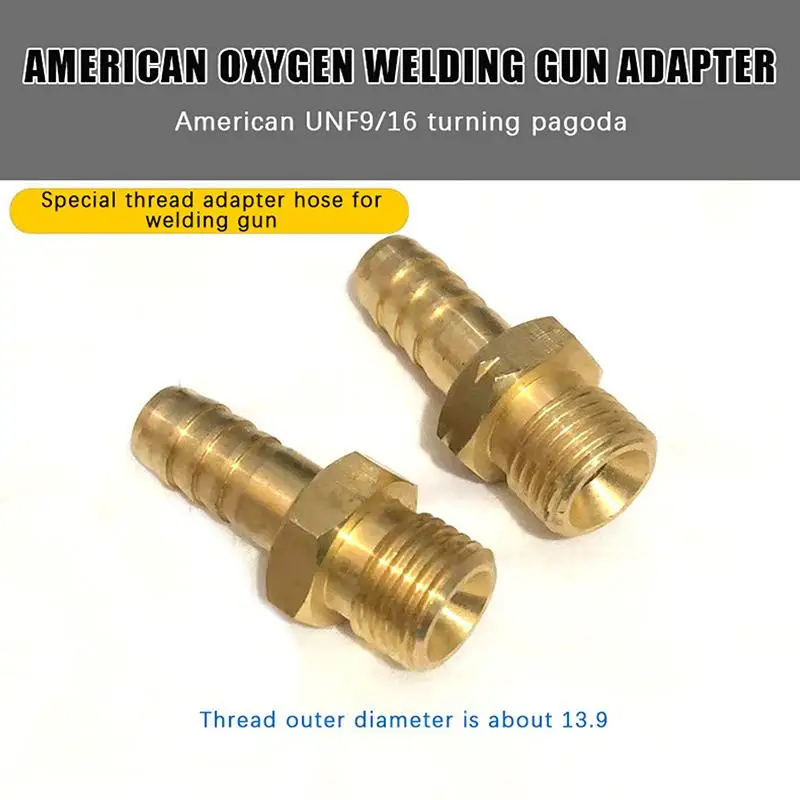 1pair Adapter Connector Of Smith Little Torch Joint Welding Torch Connectors Converter Jewelry Welder Accessory Tool