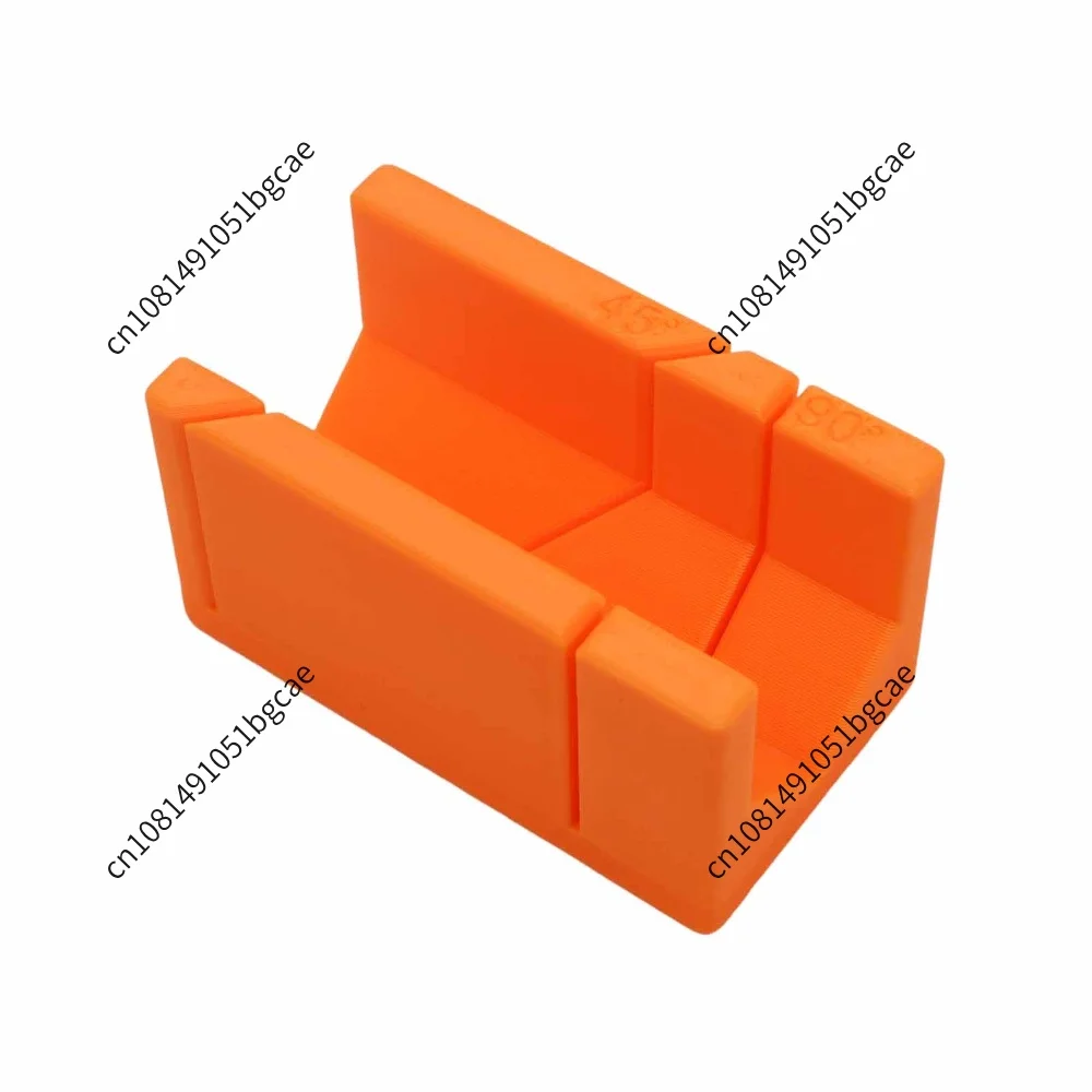 Plastic Miter Box with 45 and 90 Degree Cutting Slots Compact Saw Guide for Woodworker Woodcarver Carpenter DIY Crafting