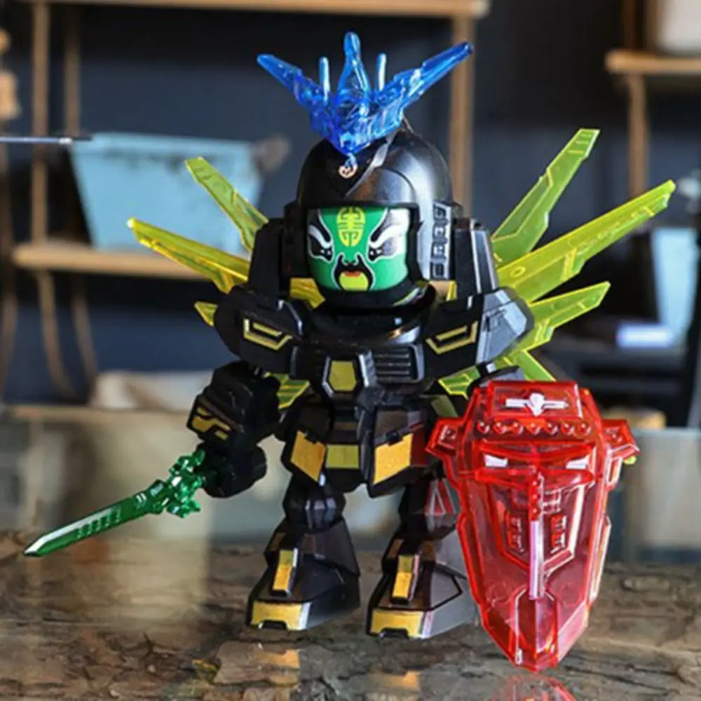 

Sichuan Opera Sichuan Face Changing Doll Plastics DIY Crafts Mech Warrior Model Chinese Style 4 Facial Face Changing Toy