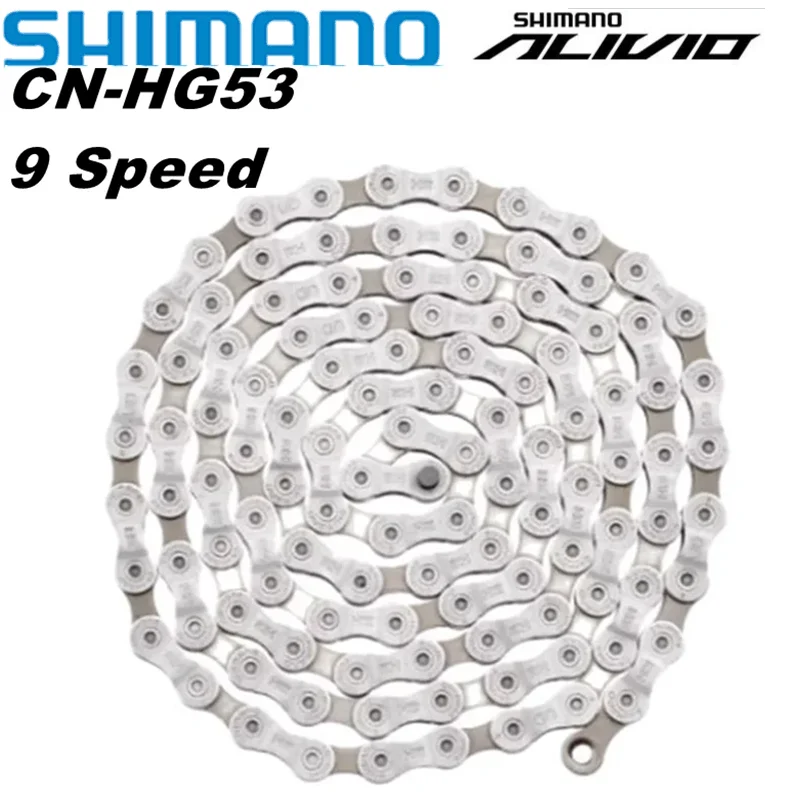 Shimano Alivio HG53 9 Speed Chains CN-HG53 Super Narrow HG Bicycle Bike Chain 9-speed 9S 112 links