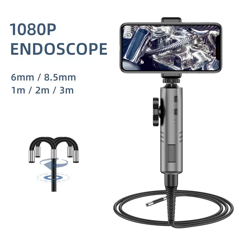 WDLUCKY 6mm 8mm HD Endoscope Camera Waterproof Micro 6 LED IP67 Endoscope for Cars Industrial Smartphone Mini Camera Endoscope