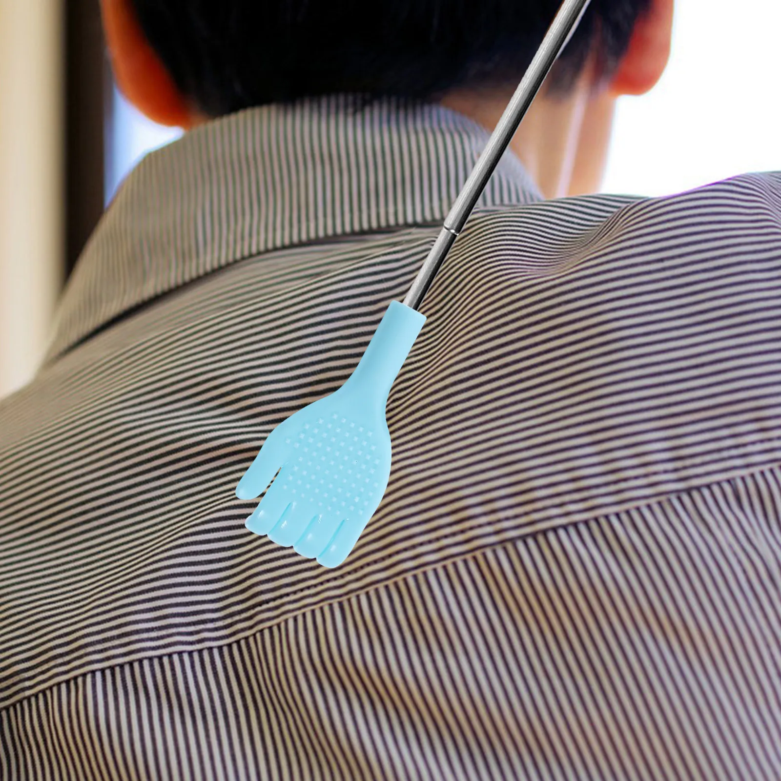 

Многофункциональная чесалка для спины из нержавеющей стали и полипропилена с длинной ручкой, удобный массажер-античесоточитель для пожилых людей