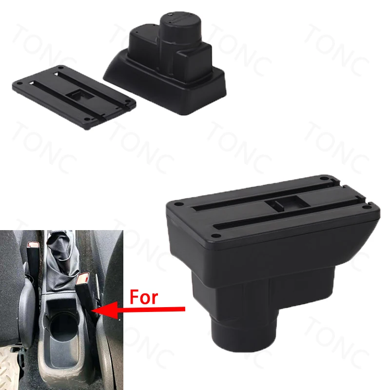 For Opel Corsa D Armrest box For Opel Corsa Car armrest backrest Interior parts storage box Retrofit parts Car accessories