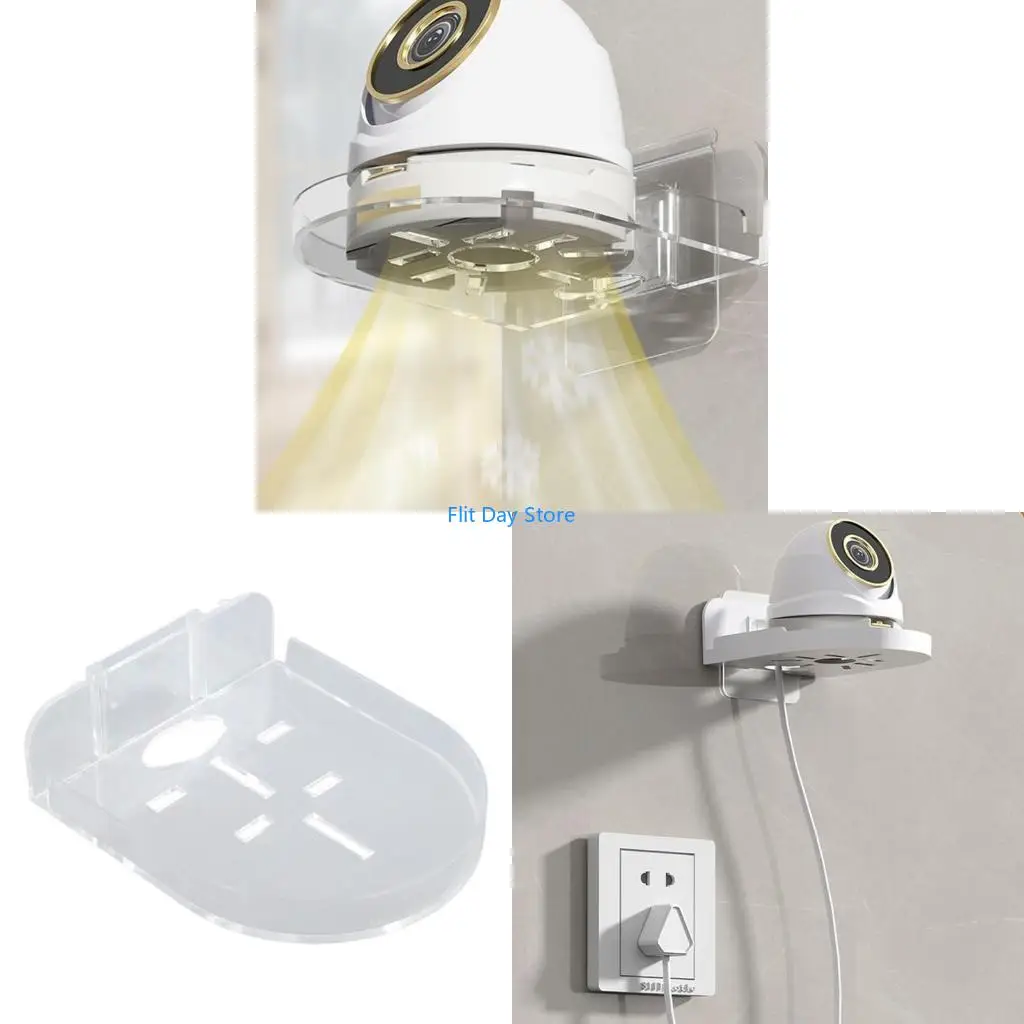 F92C Mini Surveillances Camera Stand Adhesive Wall Mounted Security Camera Bracket Holder Baby Monitor Support Holder Gifts