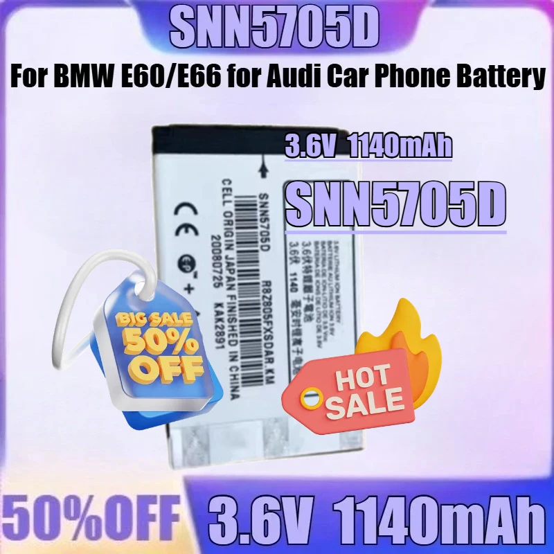 New SNN5705D 3.6V1140mAh High Quality Battery for Motorola SNN5705B SNN5705C SNN5705D for BMW E60/E66 for Audi Car Phone Battery