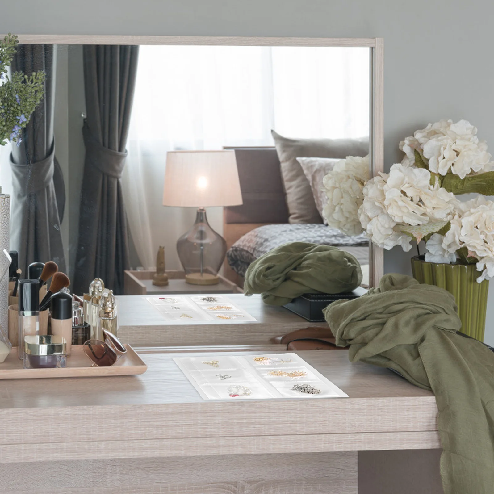 

Jewelry Storage Bag Transparent Plastic Organizer For Earrings Necklaces Rings Album Pouch Travel Mini Container