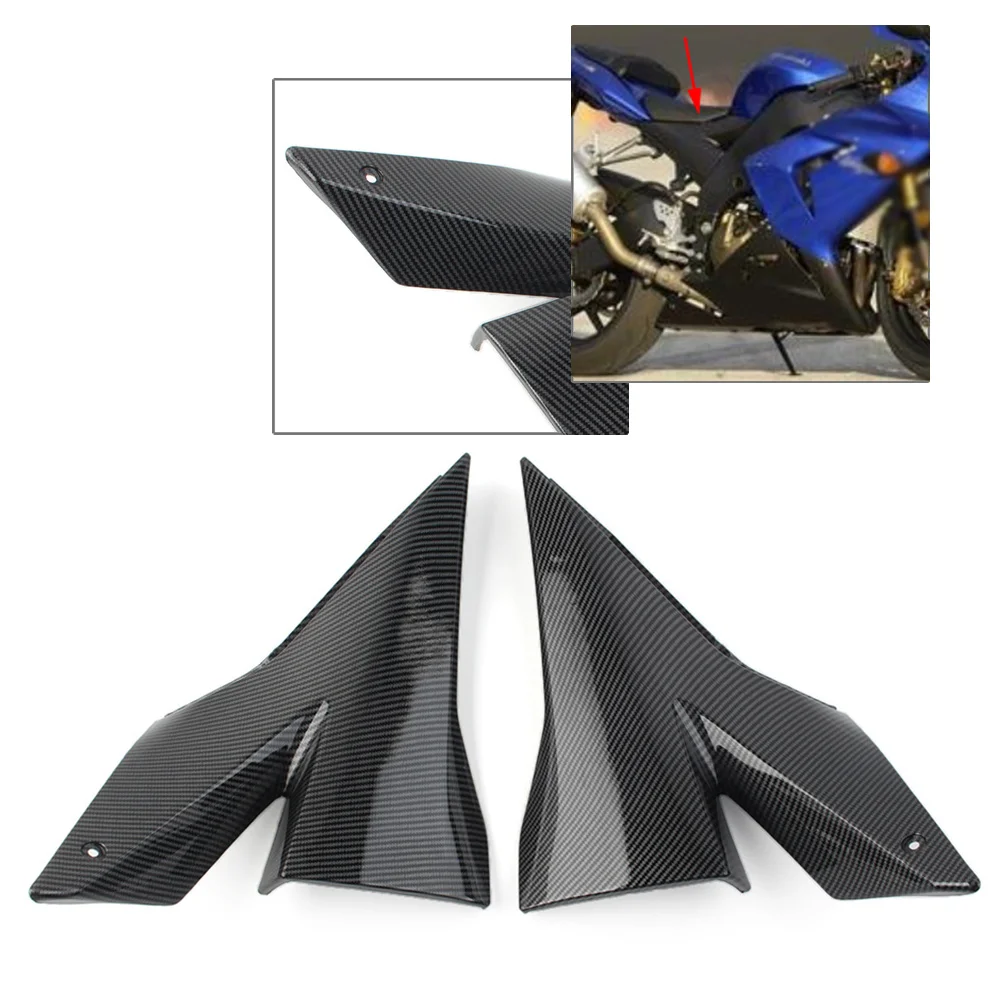 

Carbon Fiber ABS Motorcycle Fuel Tank Side Covers Panels Gas Fairing Cowl Guard For Kawasaki Ninja ZX-10R ZX10R 2004 2005 1Pair