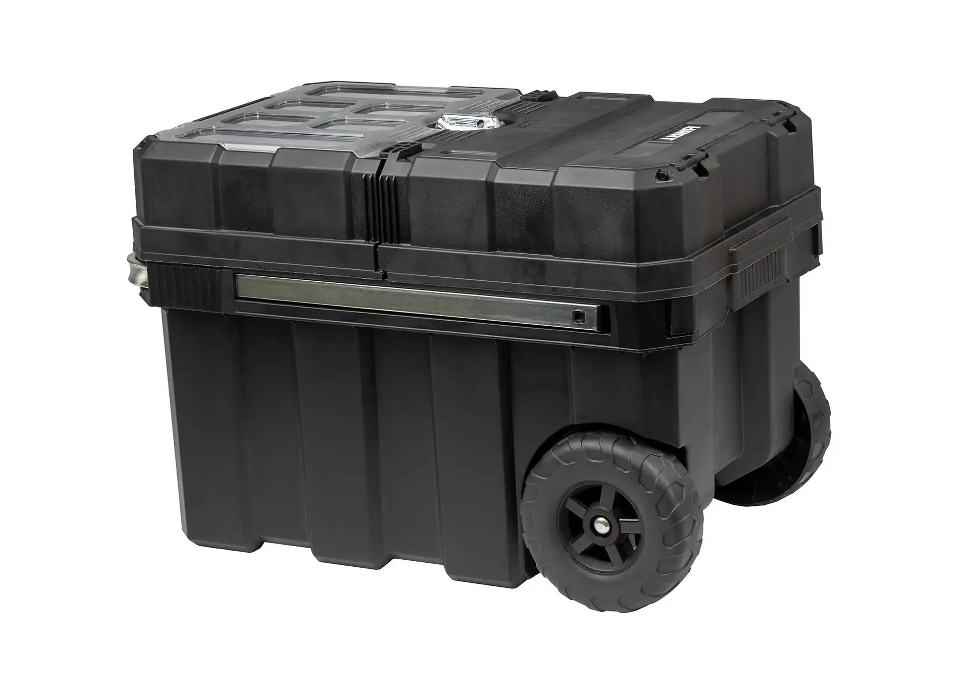 

24in Rolling Tool Box, Portable Black Resin Toolbox