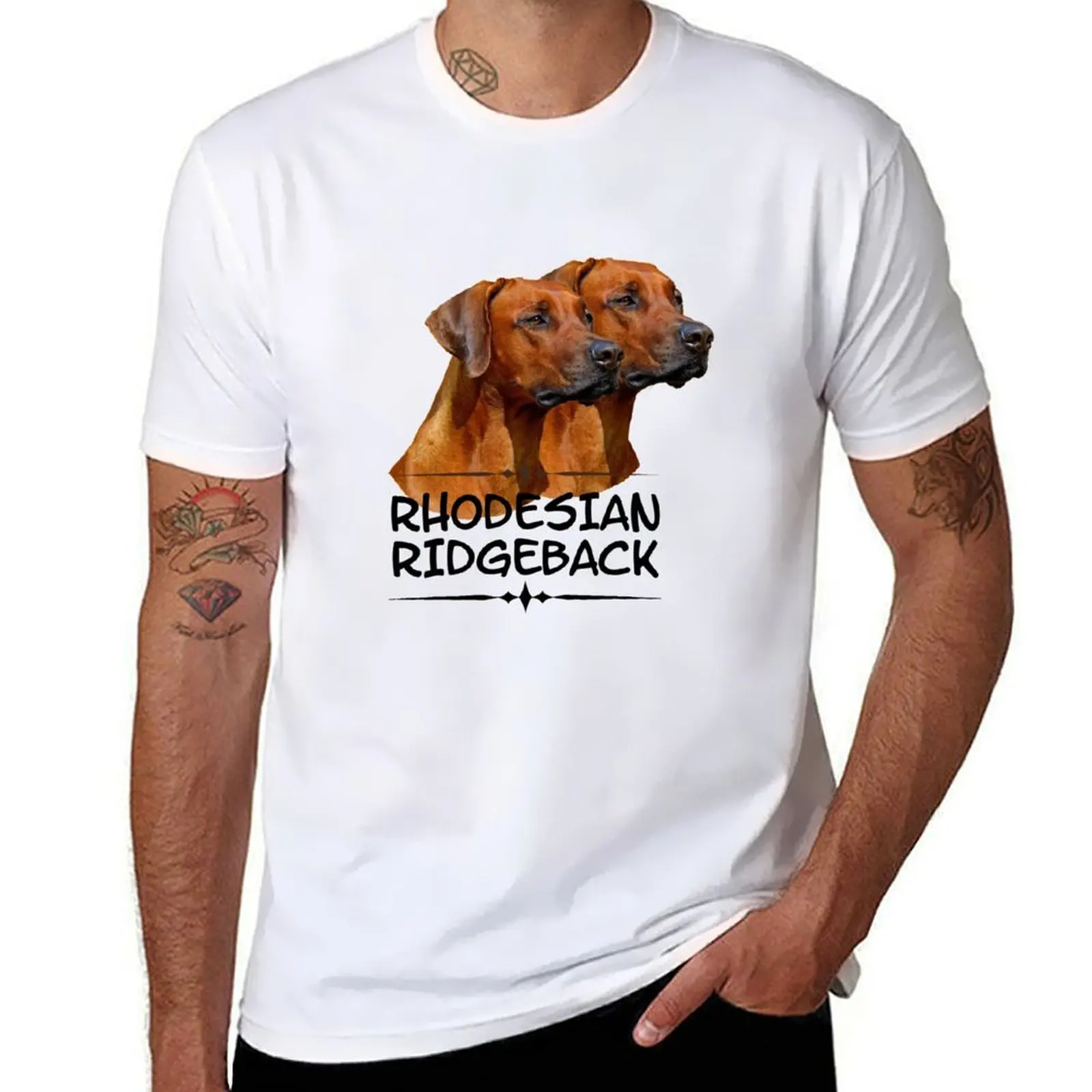 

shirts anime t tshirt 100% man cotton Ridgeback shirt man T-Shirt Rhodesian luxury t
