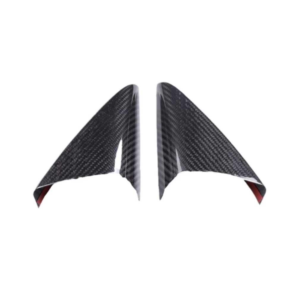 Real Dry Carbon Fiber Interior A-Pillar Audio Horn Speaker Cover Frame Trim Decoration Racing For Toyota Supra A90 A91 2019-22