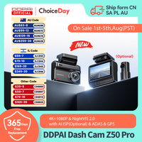 2025 New DDPAI Dash Cam Z50 Pro 4K Car DVR Night Vision 5GHz Wi-Fi GPS ADAS 24h Parking mode Support Front and Rear Camera