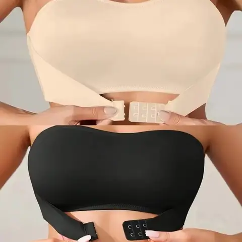Fashion Anti-slip Strapless Bra Half Cup Sexy Women's Underwear No Padding Seamless Bra Comfortable Wear
