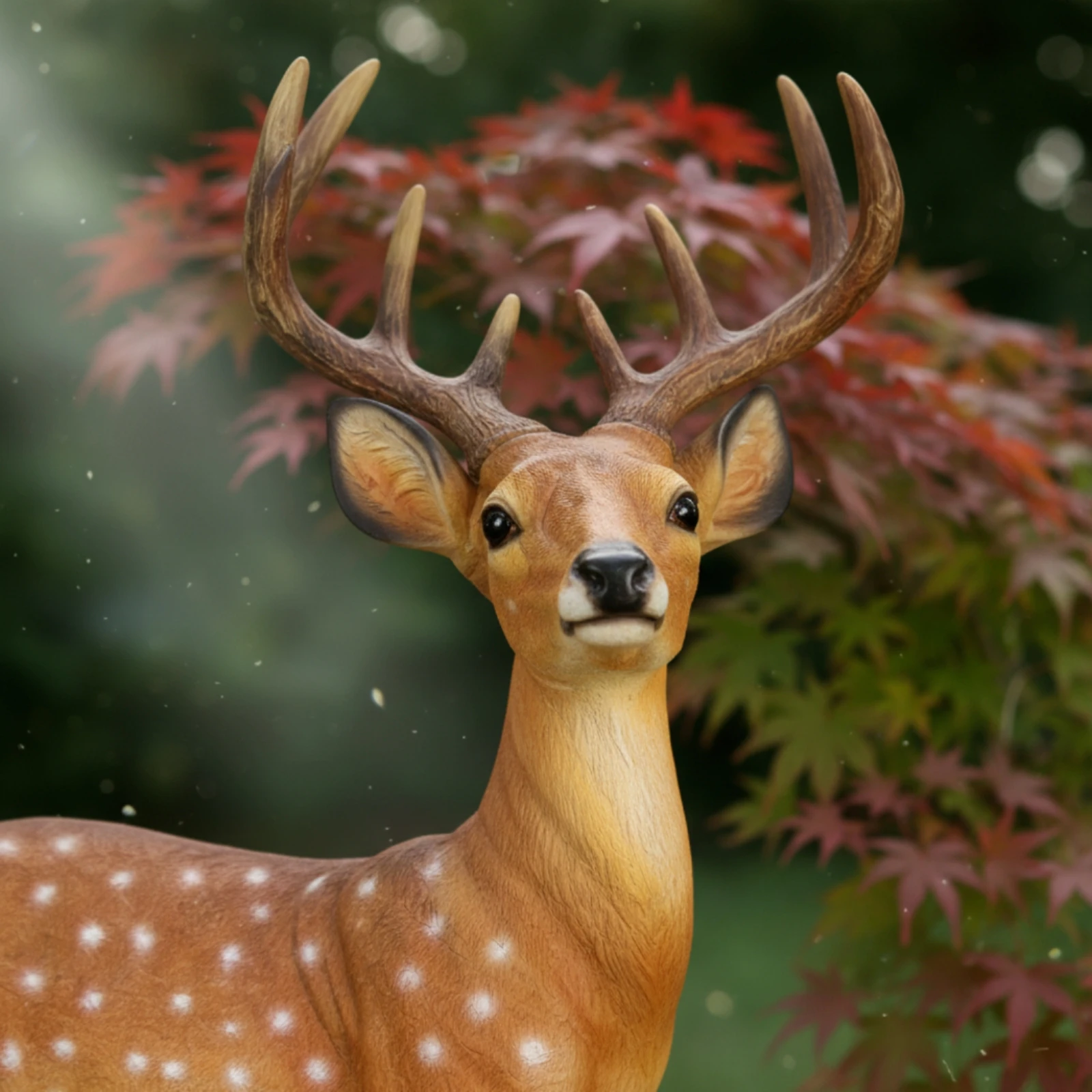 Garden Deer Statue Weatherproof Deer Statue Textured Freestanding for Gardeners, Lawn, Yard