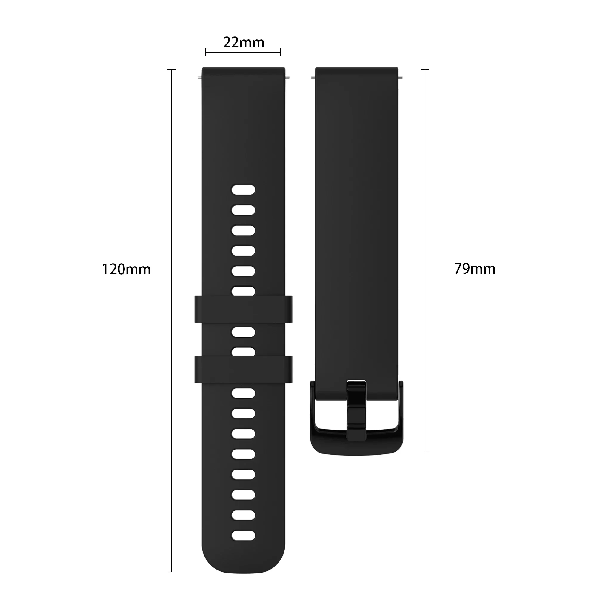 22mm Sports Silicone Watch Strap for Redmi Watch 5 3 Active Replaceable Wristband Band for Xiaomi Redmi Watch 3 Lite Bracelet