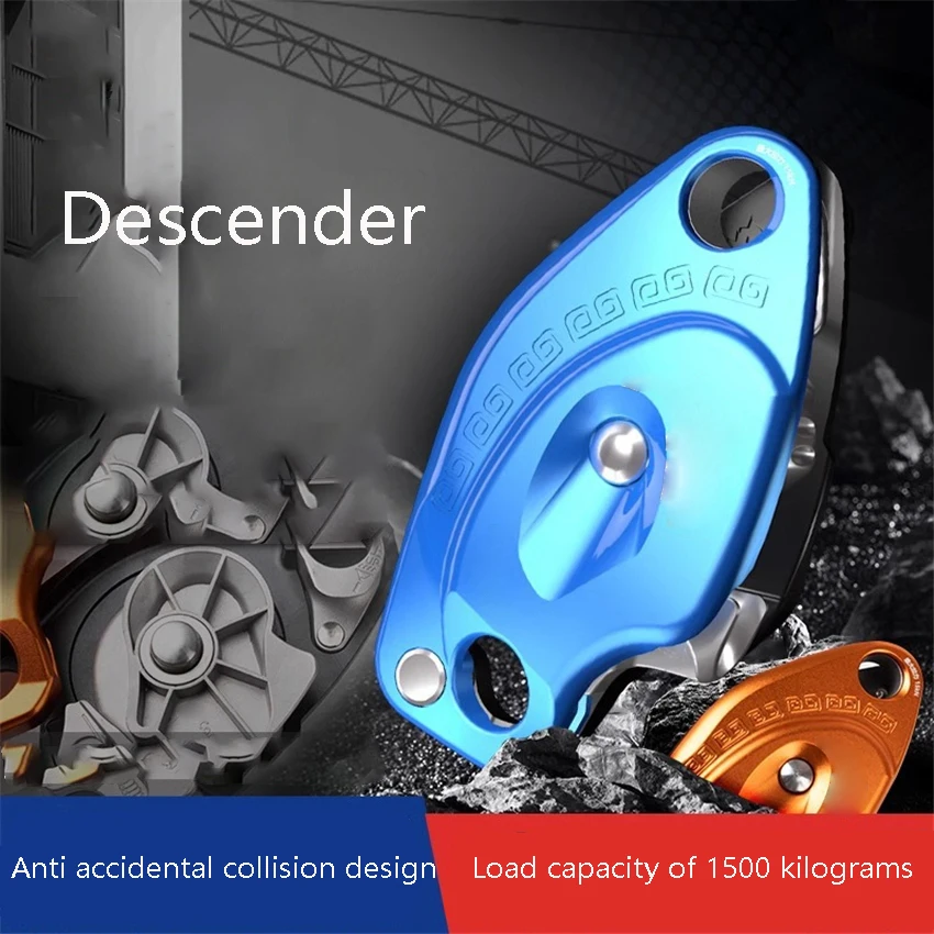 Descender Anti Panic Manual Control Climbing And Descent Equipment Outdoor High-Altitude Operation Descent Device