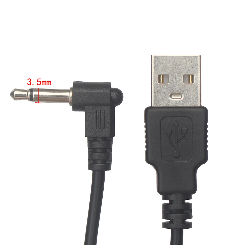 0.5M 3.5mm Mono Male to USB Power Cable  Jack 3.5mm 2 Pole  to USB Charging Cable
