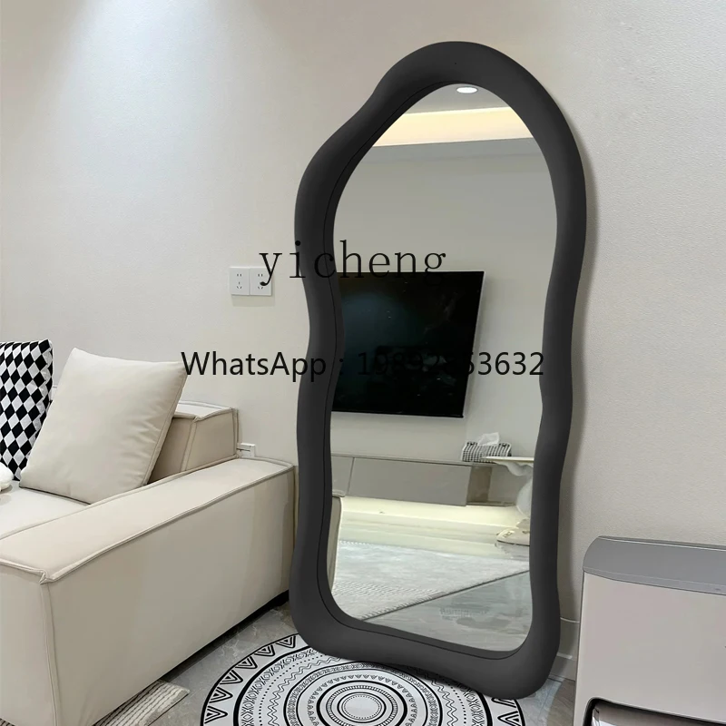 Floor-to-ceiling full-length mirror for home cloakroom wall-mounted full-length mirror, simple clothing store