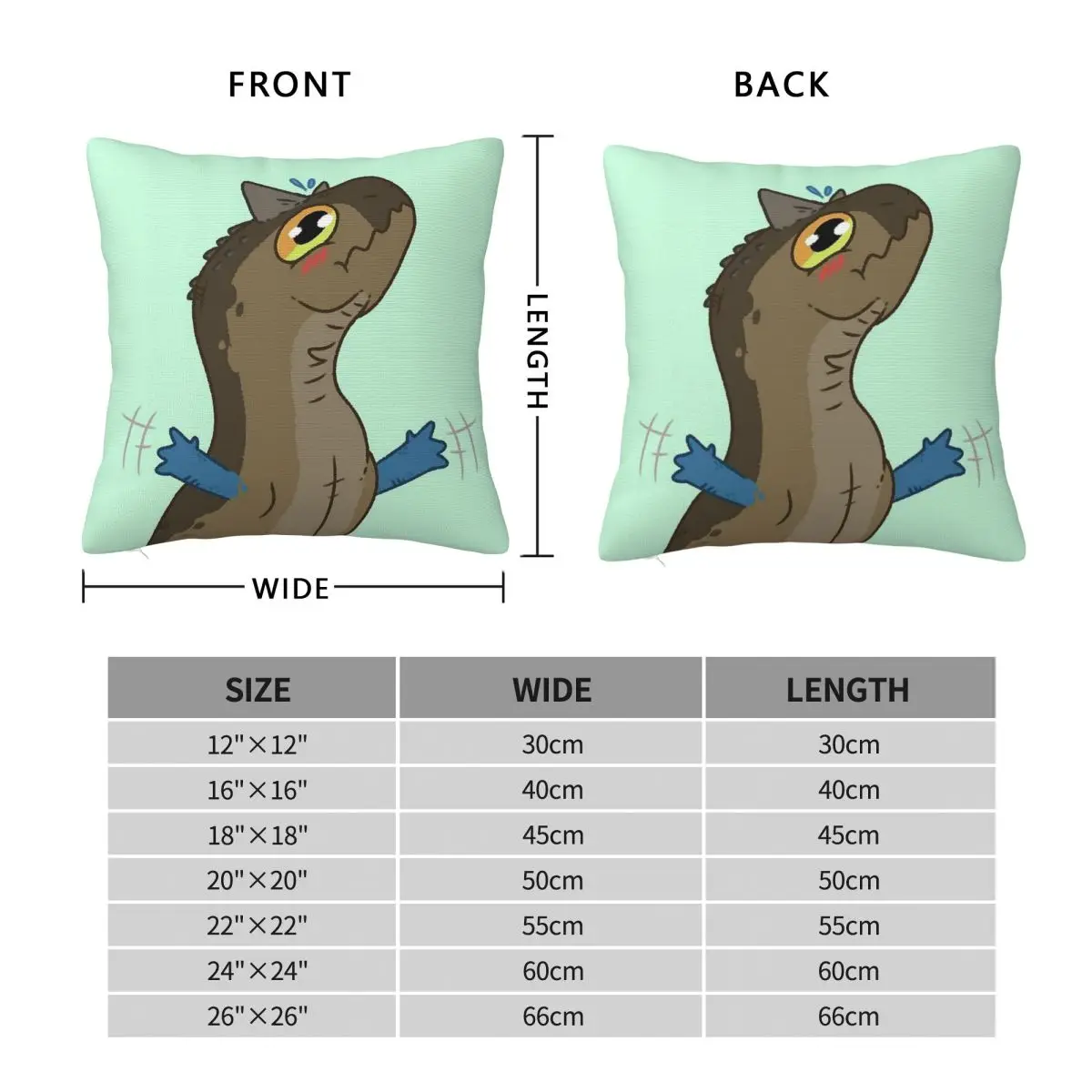 Prehistoric Planet Carnotaurus Square Pillowcase Polyester Linen Velvet Printed Zip Decor Room Cushion Cover 18