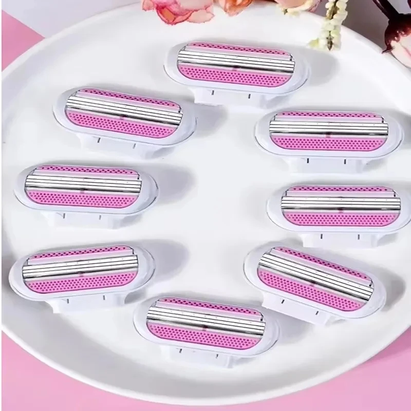 New Women Safety Razor 3-layer Stainless Steel Manual Beard Shaving Blades Body Hair Bikini Underarm Thigh Shaver Shaving