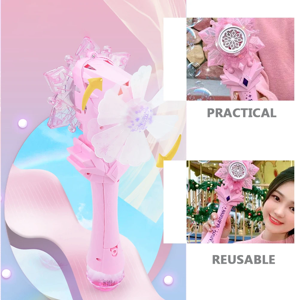 1 Set Cartoon Bubble Blower Bubble Maker Electric Outdoor Automatic Bubbles Machine Reusable Lovely Plaything Adorable Cute Fun