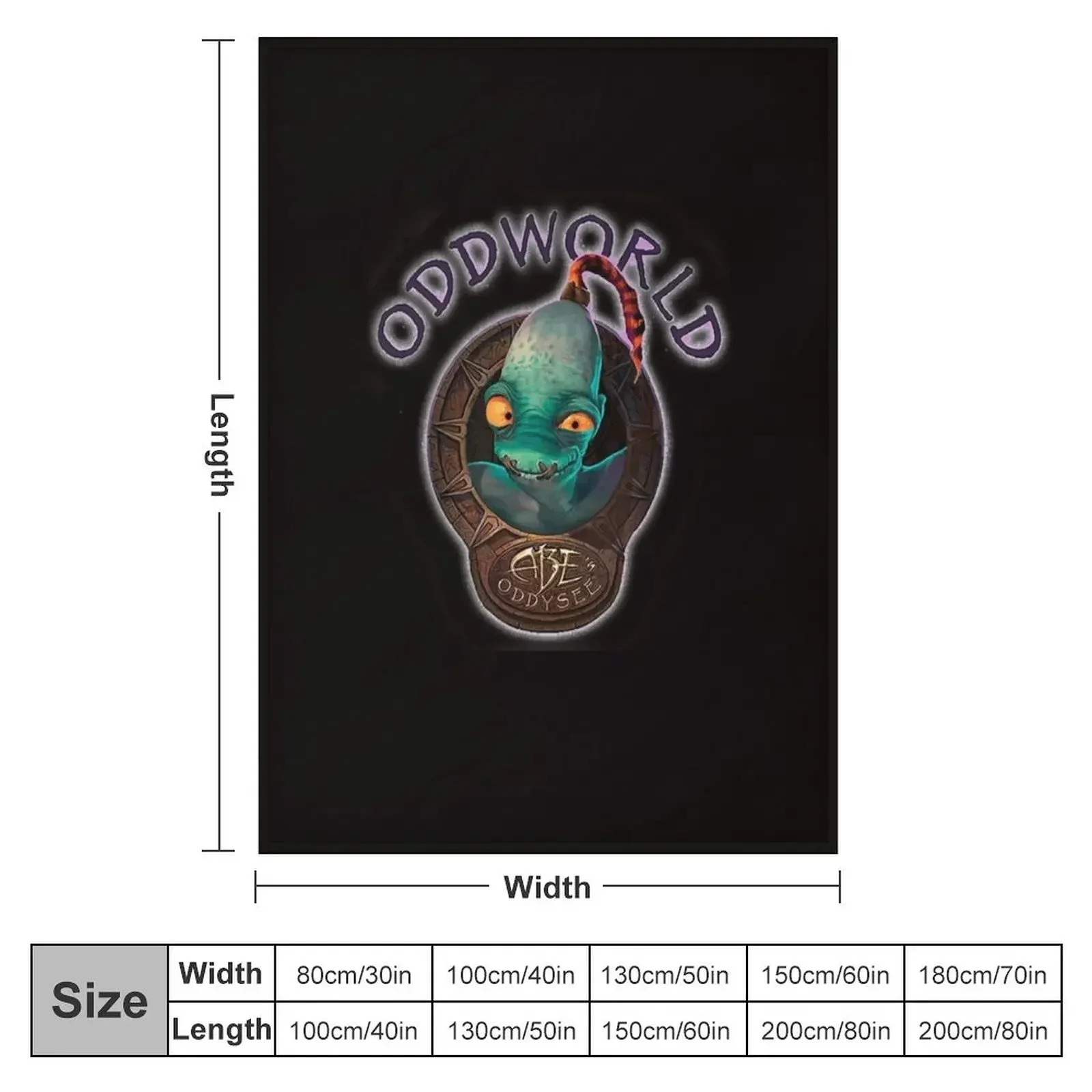 Abe's Oddworld Throw Blanket Single Thermal Kid'S Flannel Blankets